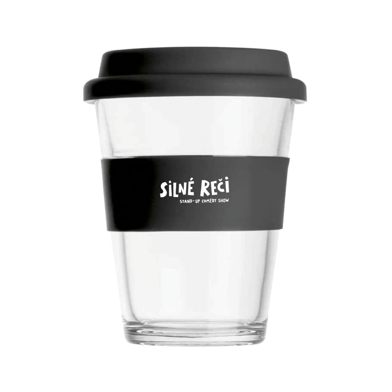Sklenený Keep Cup Silné Reči MERCH
